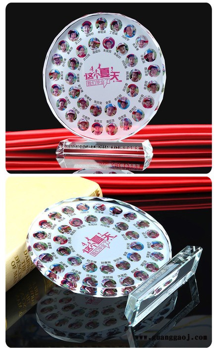 年末同学聚会纪念品供应，水晶校友聚会礼品，年终工作会议留念礼物，实用办公摆件定制图2
