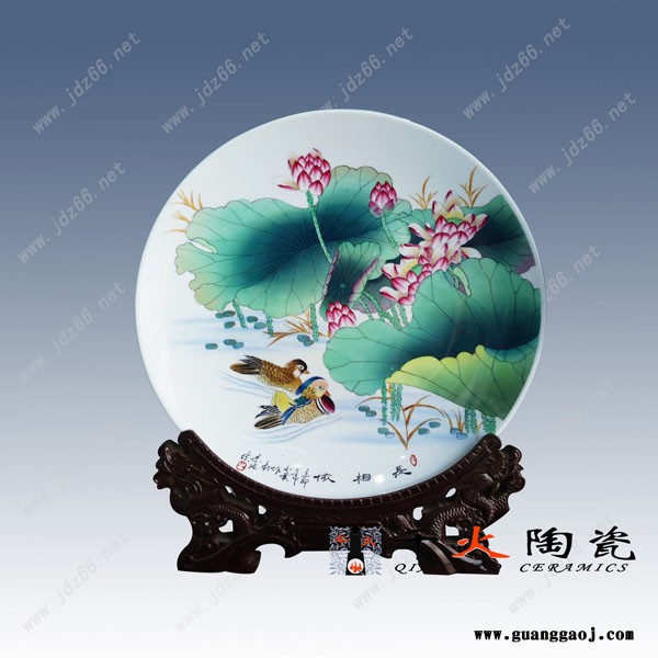 景德镇陶瓷器手绘瓷盘名家挂盘看盘装饰画盘客厅摆件定做图1