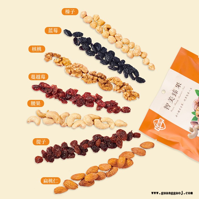 五源果 膳食坚果礼盒 雅物浙江礼品公司 员工入职纪念品 伴手礼售楼处 楼盘伴手礼 定制礼品加盟 MY-WYG-L5-07图2