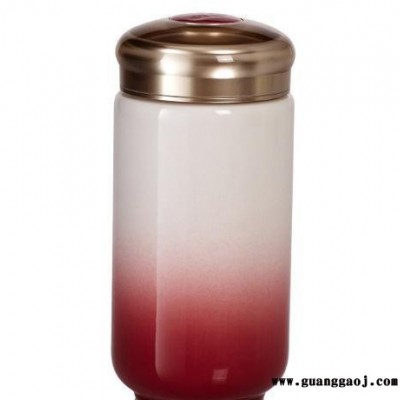 乾唐轩活瓷杯 喝彩中直筒随身杯 创意礼品