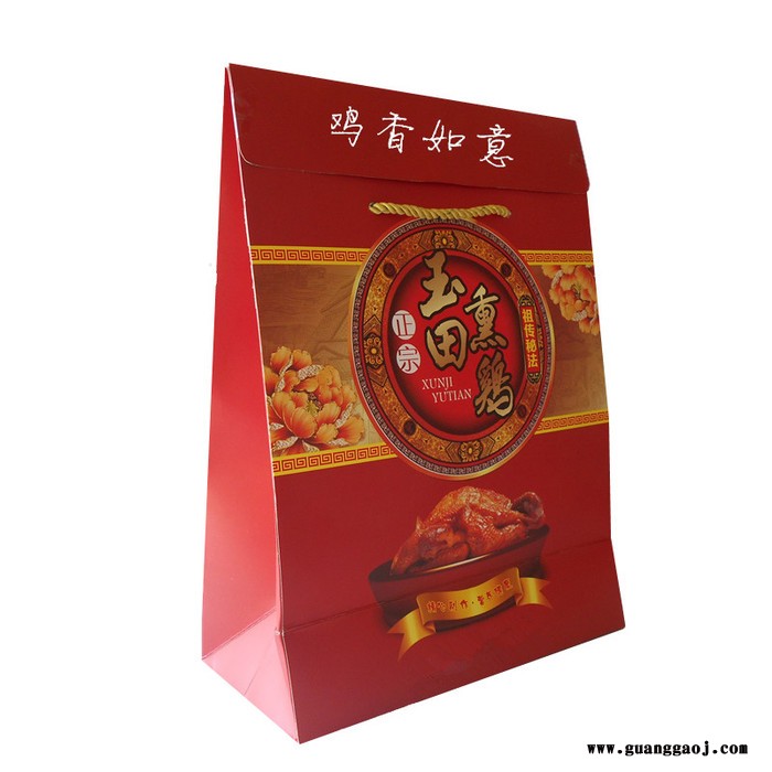 北京烤鸭通用手提袋、定制烧鸡扒鸡熏鸡烤鸭手提袋礼品袋图4