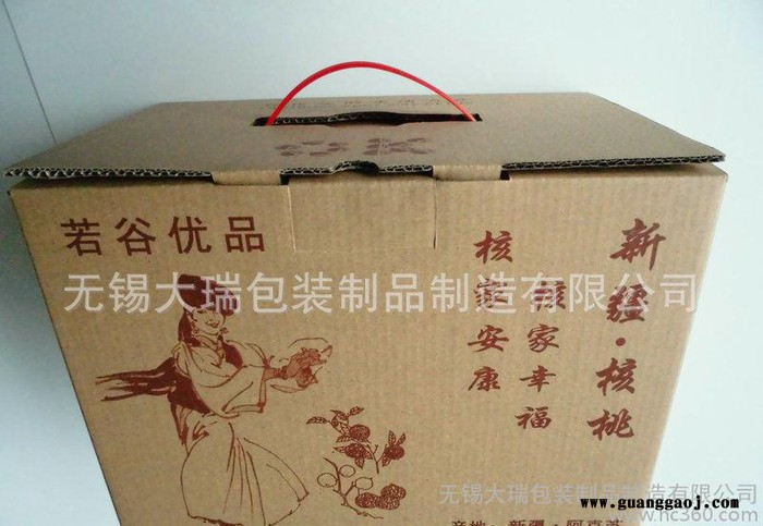环保瓦楞纸盒 创意手提礼品盒包装图2