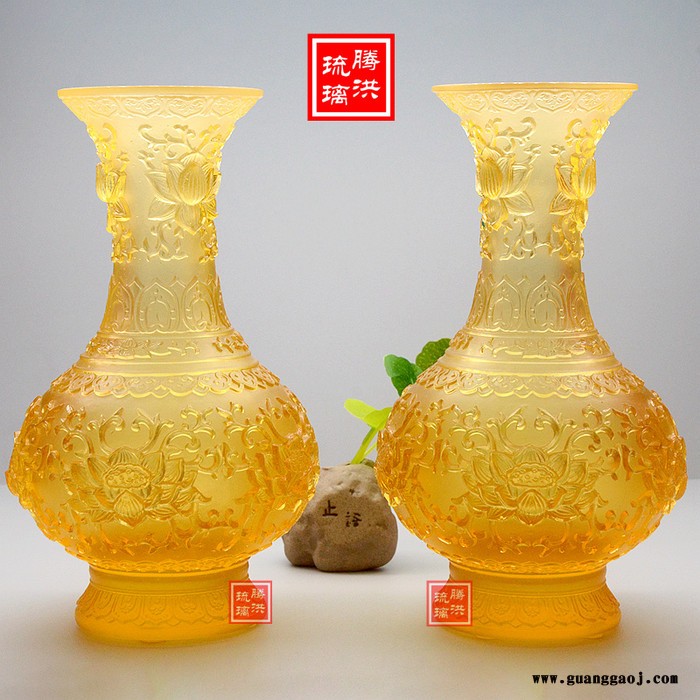 琉璃摆件礼品弥勒佛琉璃元宝大小号定制寺庙琉璃佛像观音像生产厂家图5