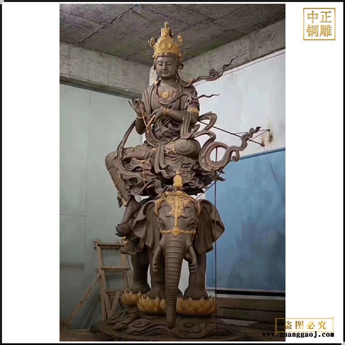 中正铜雕 定制纯铜文殊普萨佛像摆件纯铜文殊菩萨摆件佛像家居工艺礼品图7