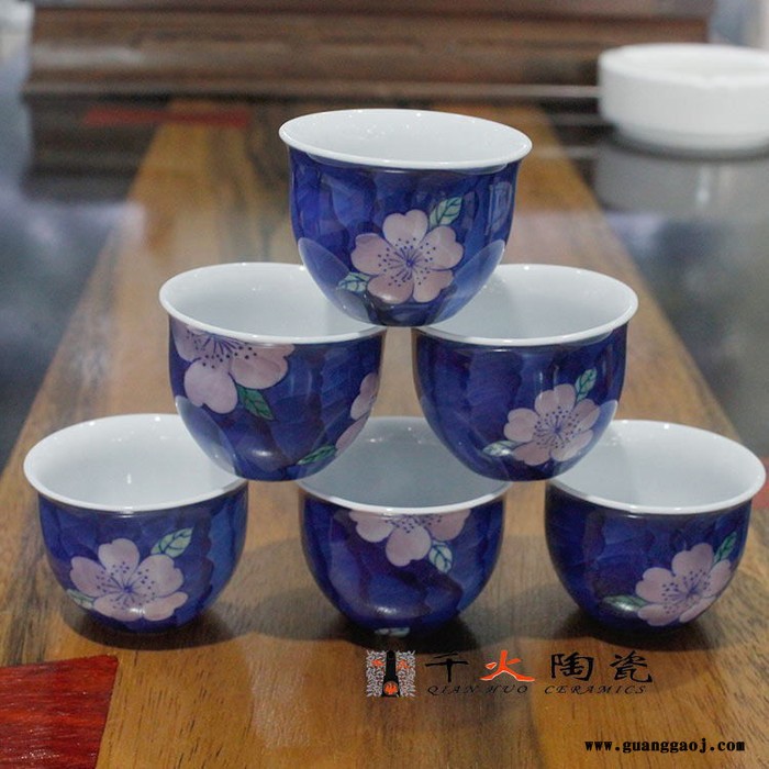 手工陶瓷茶具订制 景德镇手绘茶具套装图5