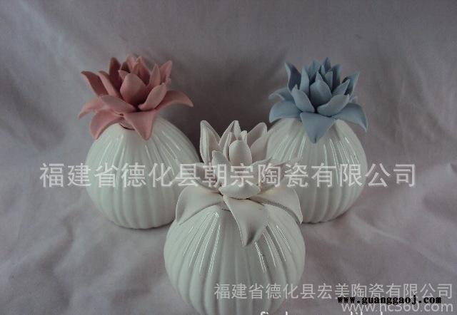 创意礼品 陶瓷小商品批发 批发新款陶瓷扩香石无火香薰工艺品图3