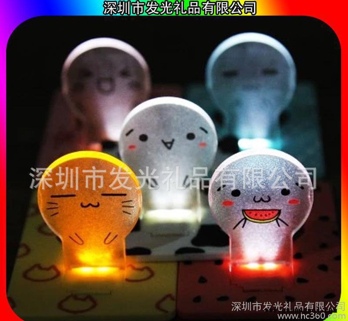 创意超薄卡片灯LED圣诞树卡片灯名片灯logo定制小礼品图3