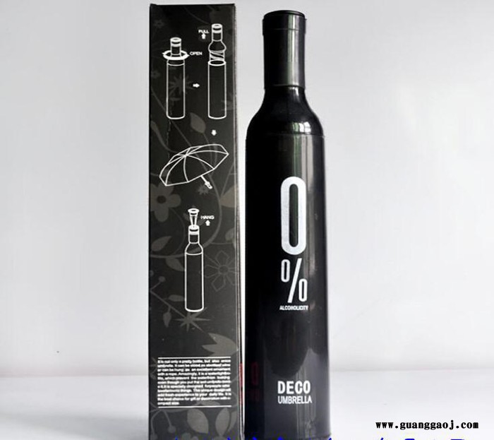 直销酒瓶伞 三折广告礼品伞 创意折叠伞 防紫外线晴雨伞图3