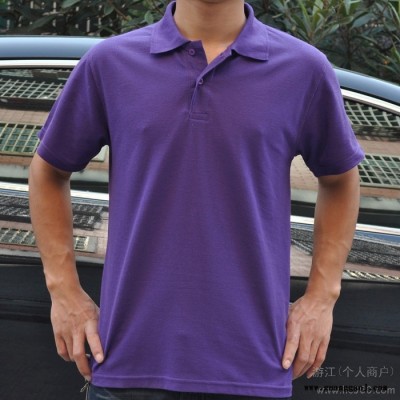 供应翻领文化衫 广告衫定制 工作服翻领t恤 短袖工作服t恤
