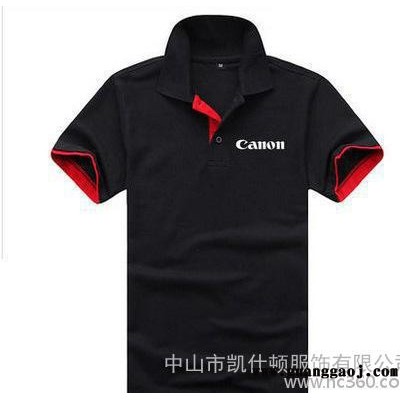 厂家定做短袖polo衫 定制男女款工作服班服广告衫翻领T恤印绣log