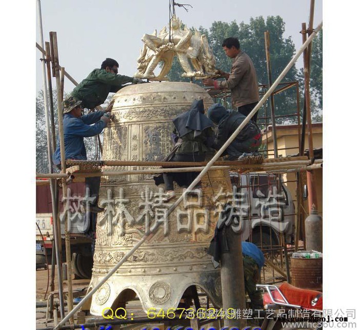 定制仿古青铜器工艺品 三架编钟 办公商务礼品开光仿青铜鼎摆件 旺事业增图3