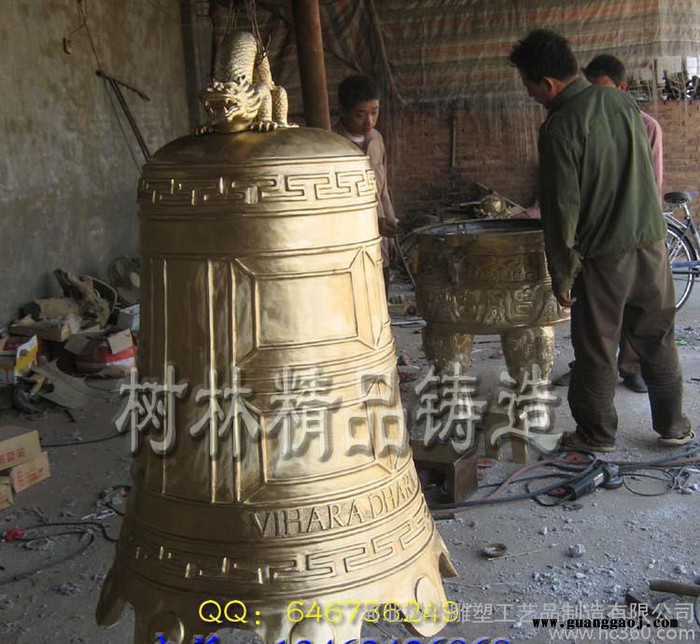 定制仿古青铜器工艺品 三架编钟 办公商务礼品开光仿青铜鼎摆件 旺事业增图2