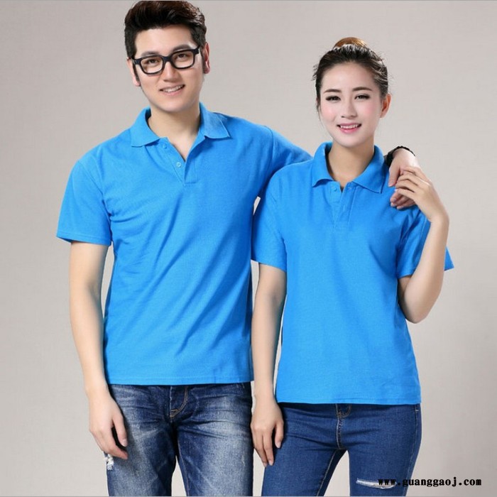 定制男女短袖翻领T恤diy班服广告衫印字文化衫工作服定做Polo图2