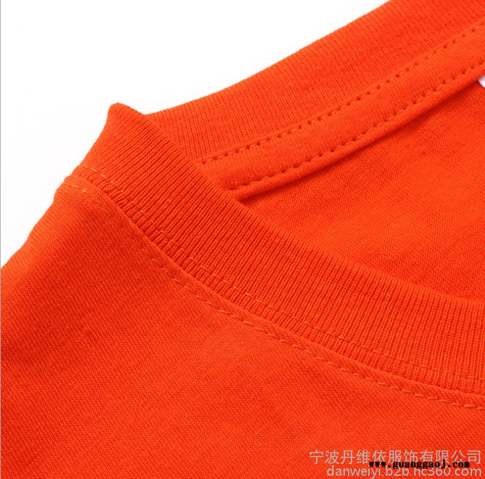 全棉180克圆领短袖纯色广告衫 现货文化衫** 加厚款宣传服图1