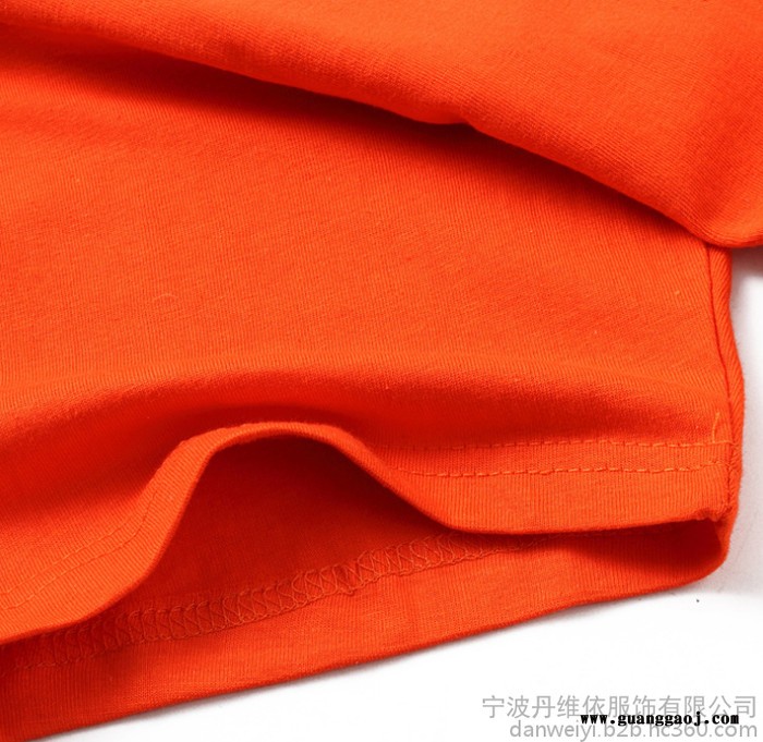 全棉180克圆领短袖纯色广告衫 现货文化衫** 加厚款宣传服图2