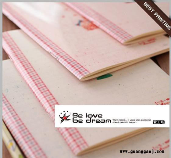 爱工场 创意礼品批发 心系蝴蝶结笔记本 记事本