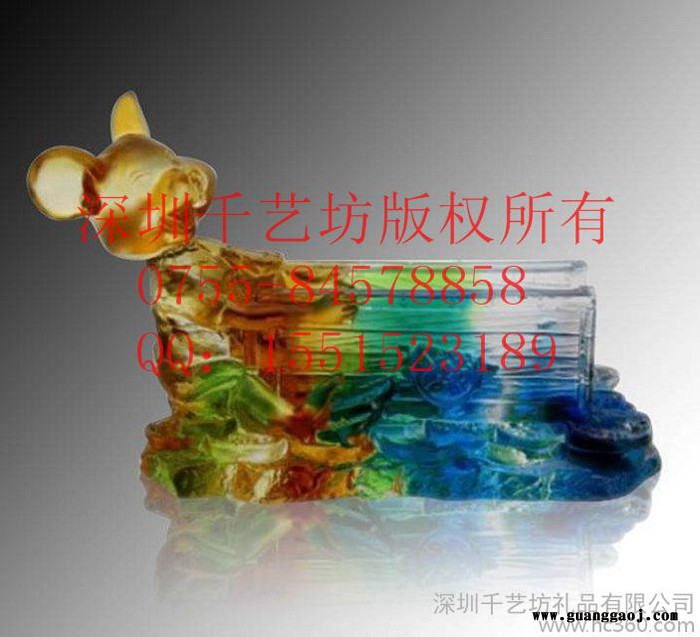 供应精美水琉璃商务创意办公礼品摆件招财琉璃企业装饰礼品图3