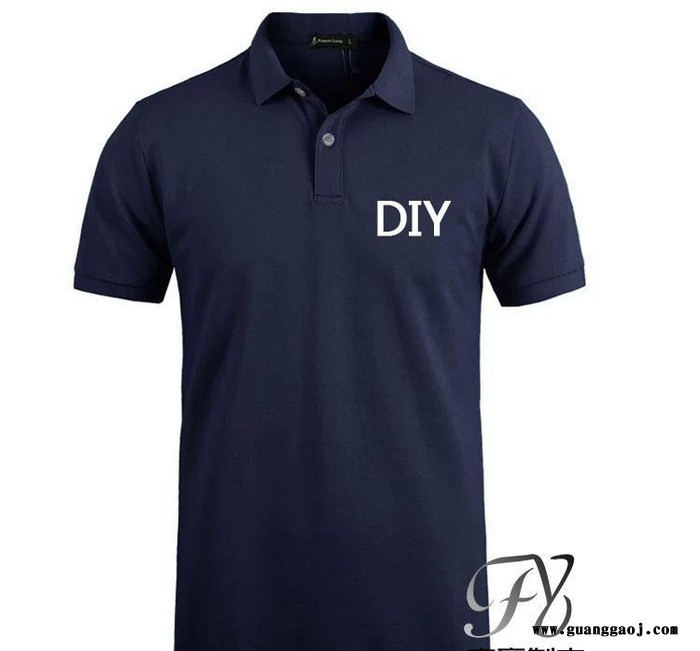 短袖翻领纯棉工作服定制diy订做广告衫印字 定做文化衫t恤厂图3