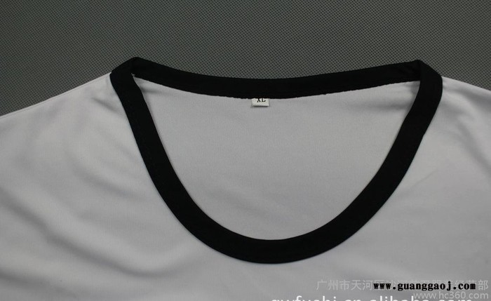 牛奶丝撞色边圆领 文化衫定做 广告衫 广州班服  t恤DIY 定制图2