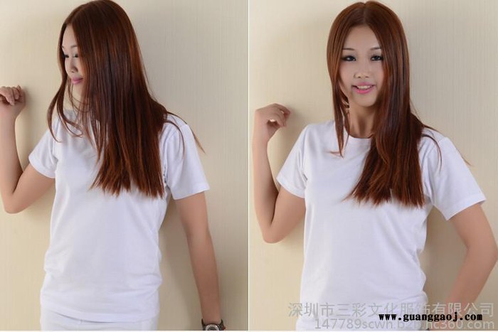 定制班服diy衣服定做T恤圆领短袖广告衫订做服装文化衫团体工作服图5