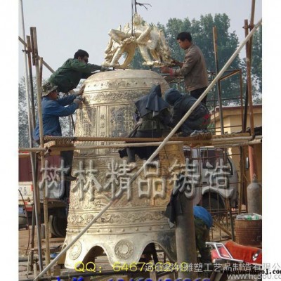定制仿古青铜器工艺品 三架编钟 办公商务礼品开光仿青铜鼎摆件 旺事业增