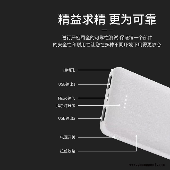 小卡片移动电源毫安轻薄礼品充电宝发热腰带发热衣服充电宝力量威充电宝定制图5