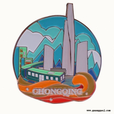 金属珐琅烤漆冰箱贴定制 广告活动博物馆纪念馆景区纪念礼品磁性冰箱贴