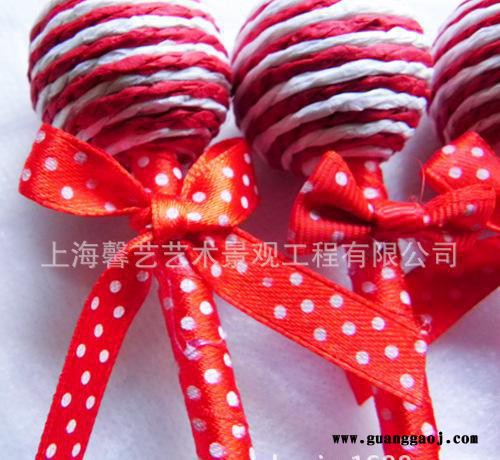 圣诞礼品 创意文具 可爱清新棒棒糖圆珠笔 毛绒卡通笔图3