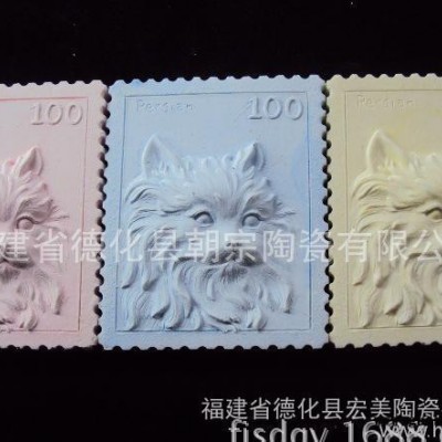 创意礼品 冰箱贴 狼 石膏片 低价批发香薰片 zakka 促销礼品