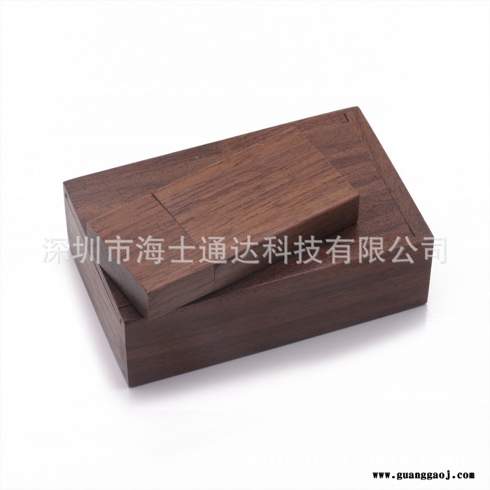 厂家U盘批发 胡桃木外形U盘方盒子Ｕ盘4g8g16g32g商务礼品 可定制logo 特殊工艺礼品 礼品U盘 赠品U盘图3