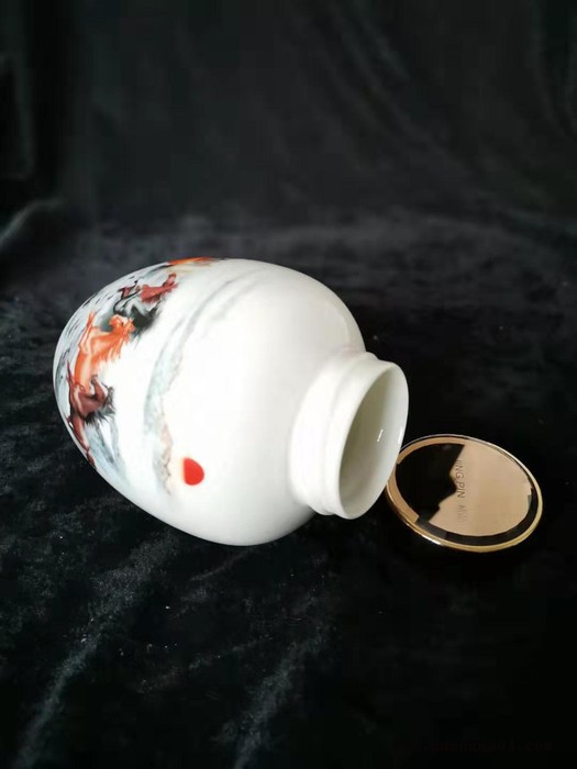 景德镇陶瓷蜂蜜罐 厂家订做一斤到5斤装蜂蜜罐价格 高白慈宁茶叶罐图3