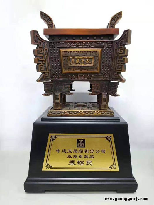 金属鼎开业纪念品金属鼎树脂鼎开业摆件礼品定制大号牛银行开业纪念品图7