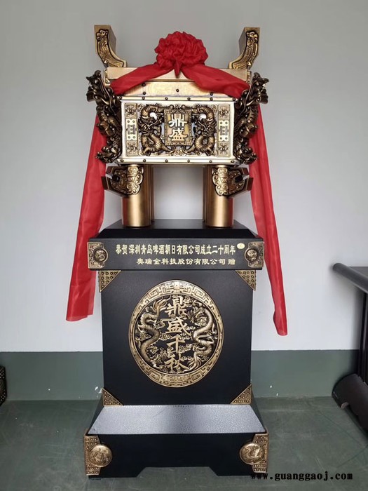 金属鼎开业纪念品金属鼎树脂鼎开业摆件礼品定制大号牛银行开业纪念品图6