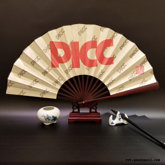 义和10寸头青竹绢扇定做宣纸扇定制礼品扇广告折扇定做扇厂家订制生产图5