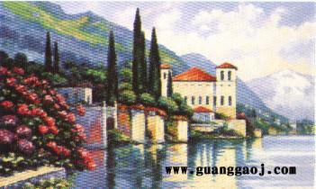 创意礼品礼品  风景山水  油画 帆船区订做生产加工图2