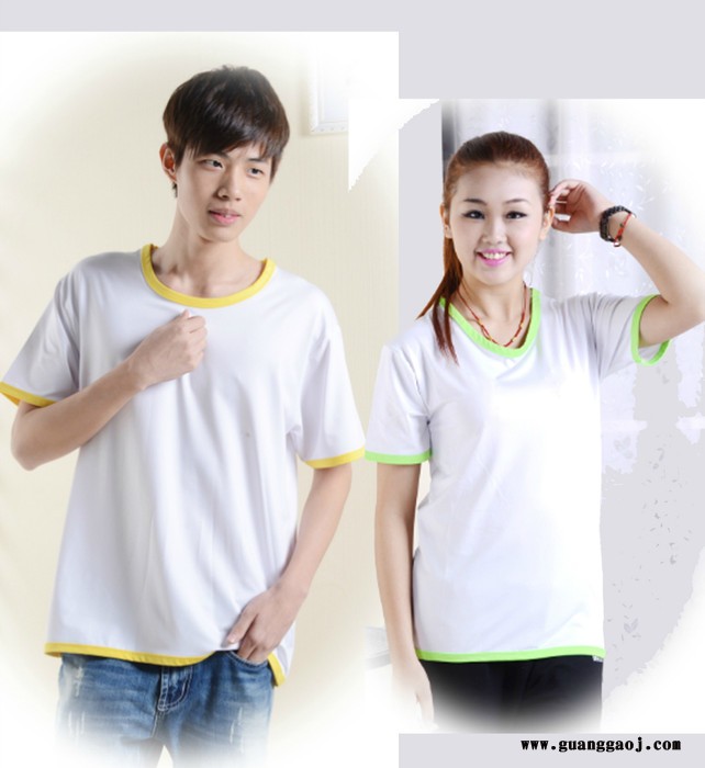 双洪品牌牛奶丝圆领短袖 双洪广告衫定做 双洪班服定制 双洪团体服定做 双洪图2