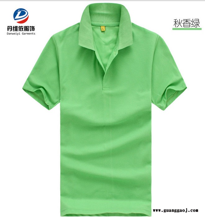 男士广告衫定制丝网印花145克翻领促销服定制批发销售现货提供