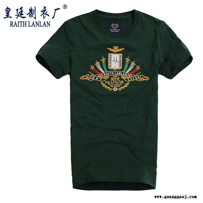供应欧美简约男士圆领短袖T恤批发 广告衫文化衫工作服定制  T恤生产厂家图2