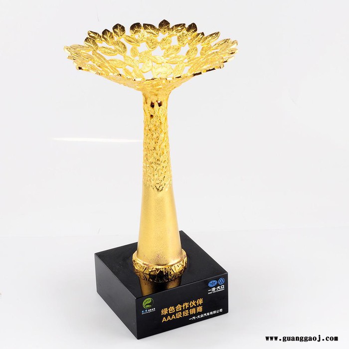 广州金属奖杯制作厂商，金属树奖杯，合金奖杯开模定制订做