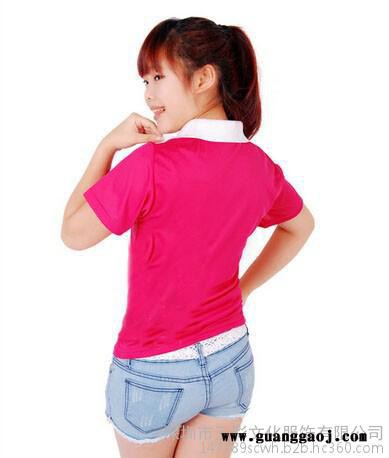 运动料无扣翻领撞色T恤批发班服广告衫珠地排汗短袖文化衫来图定图2