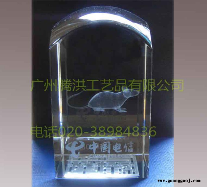 广州水晶内雕生肖五羊年纪念品工厂 公司成立10周年纪念品五羊家居摆件礼品定制 水晶内雕纪念品图3