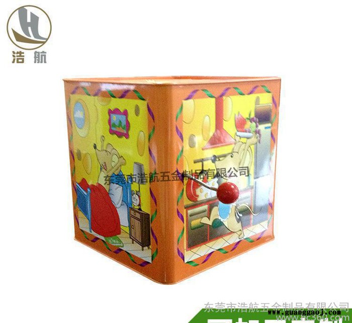 新品UV印刷音乐盒 马口铁方形玩具铁盒 创意礼品盒 加工定制
