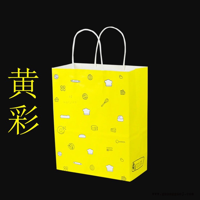 牛皮纸袋 外卖手提袋 定做服装袋子 礼品袋 外卖打包袋 礼物购物袋 定制logo图7