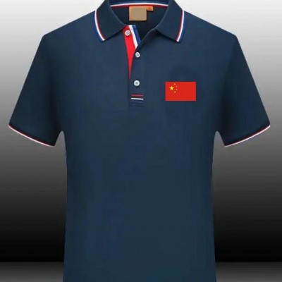 供应名坤高品质双色翻领T恤 双色门襟POLO衫广告衫工作服班服LOGO定制烫画刺绣