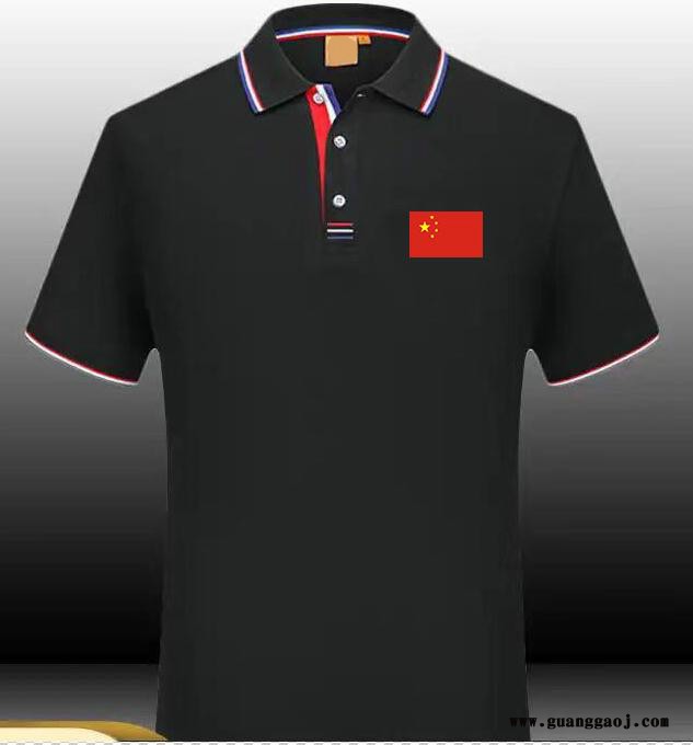 供应名坤高品质双色翻领T恤 双色门襟POLO衫广告衫工作服班服LOGO定制烫画刺绣图2