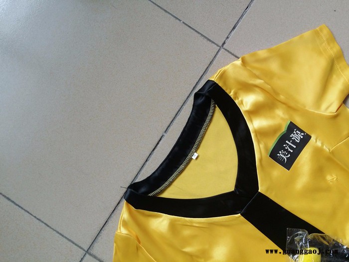 促销服公司定制凉茶饮料啤酒销售员连衣裙制服广告衫印字加工生产图4