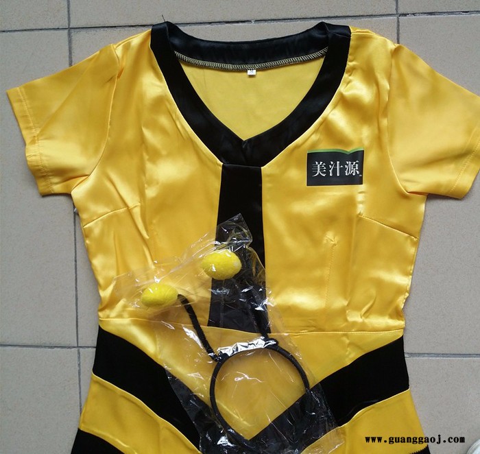 促销服公司定制凉茶饮料啤酒销售员连衣裙制服广告衫印字加工生产图2