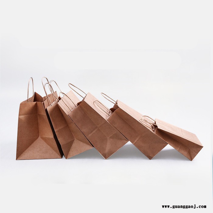 牛皮纸袋 定制礼品袋 礼物包装袋 奶茶外卖打包袋子 印logo 手提外卖纸袋图4
