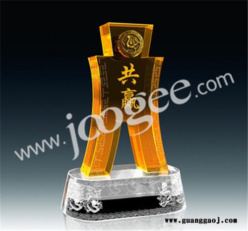 水晶奖杯定制系列1--创意纪念商务礼品颁奖礼品会议留恋图3