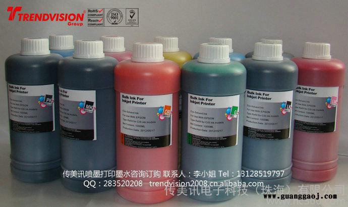 供应保鲜膜(PE、PVC)打印专用墨水 弱溶剂染料墨水 厂家大量供应图1